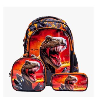 Kit Mochila Escolar Infantil Com Lancheira E Estojo Menina Menino Impermeável Volta ás Aulas em Oferta na Shopee