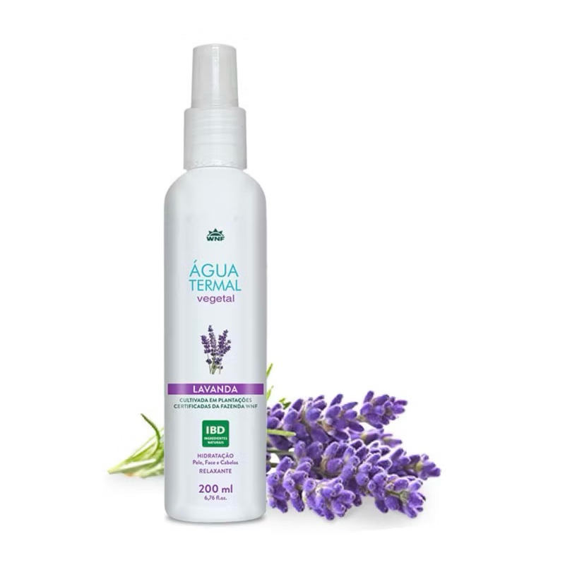 Água Termal WNF Vegetal Lavanda de 200ml em Oferta na Shopee