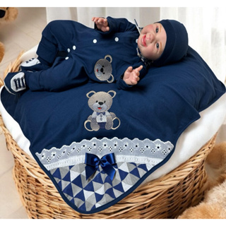 Saída de Maternidade Para Bebê com 7 Peças Modelo 2 em 1 em Oferta na Shopee