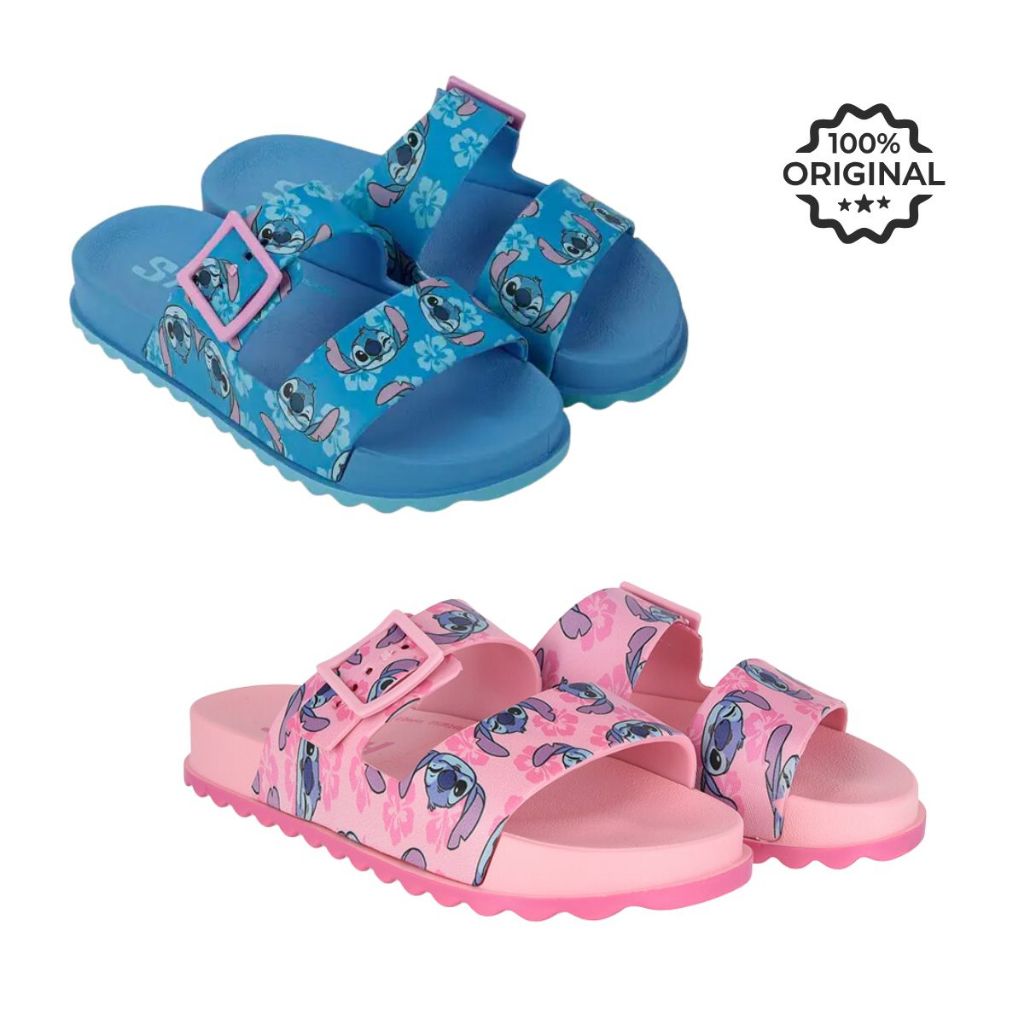 Chinelo Slide Infantil Feminino Papete Stitch Summer