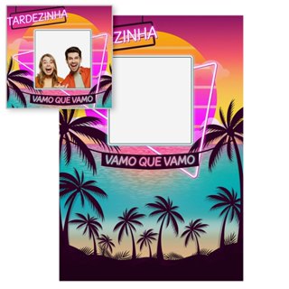 Painel Retangular Vazado Verão Praia Tardezinha Lateral Interativo Sublimado Tecido 1,5x2,2 - INT-15 em Oferta na Shopee