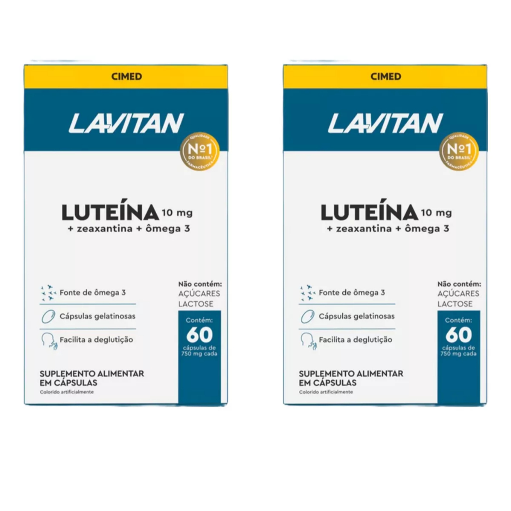 2un Lavitan Luteína 60 Total 120 Cápsulas