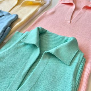 Blusa Regata Feminina Polo Tricot Modal Elegante em Oferta na Shopee