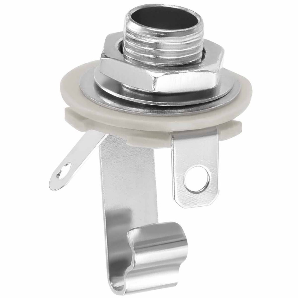 Conector Jack P10 Mono Para Guitarra Contra Baixo 1/4 "