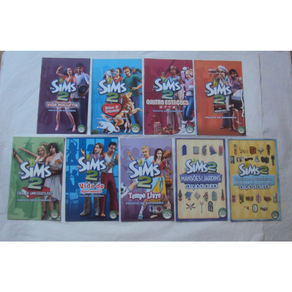 Manuais originais The Sims 2 para PC - Usados - VALOR UNITÁRIO