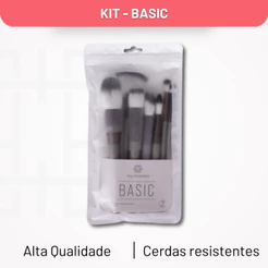 Conjunto de Pincéis Para Maquiagem Cinza Ana Hickmann