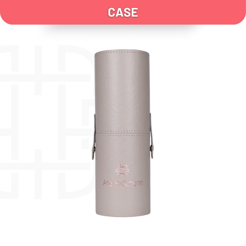 Estojo Para Pincéis de Maquiagem Cinza Ana Hickmann em Oferta na Shopee