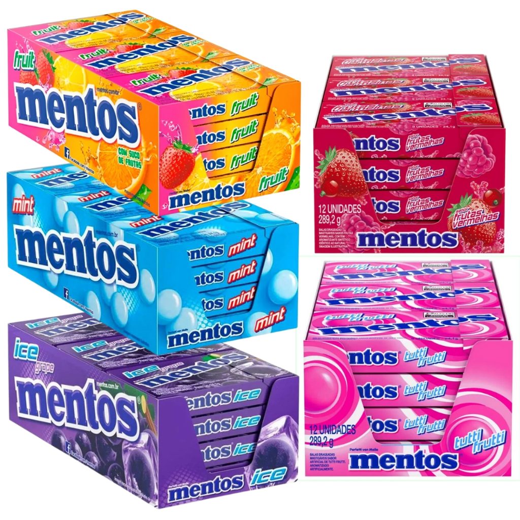 Pastilha Mentos Caixinha Slim Box C/12 Unidades em Oferta na Shopee