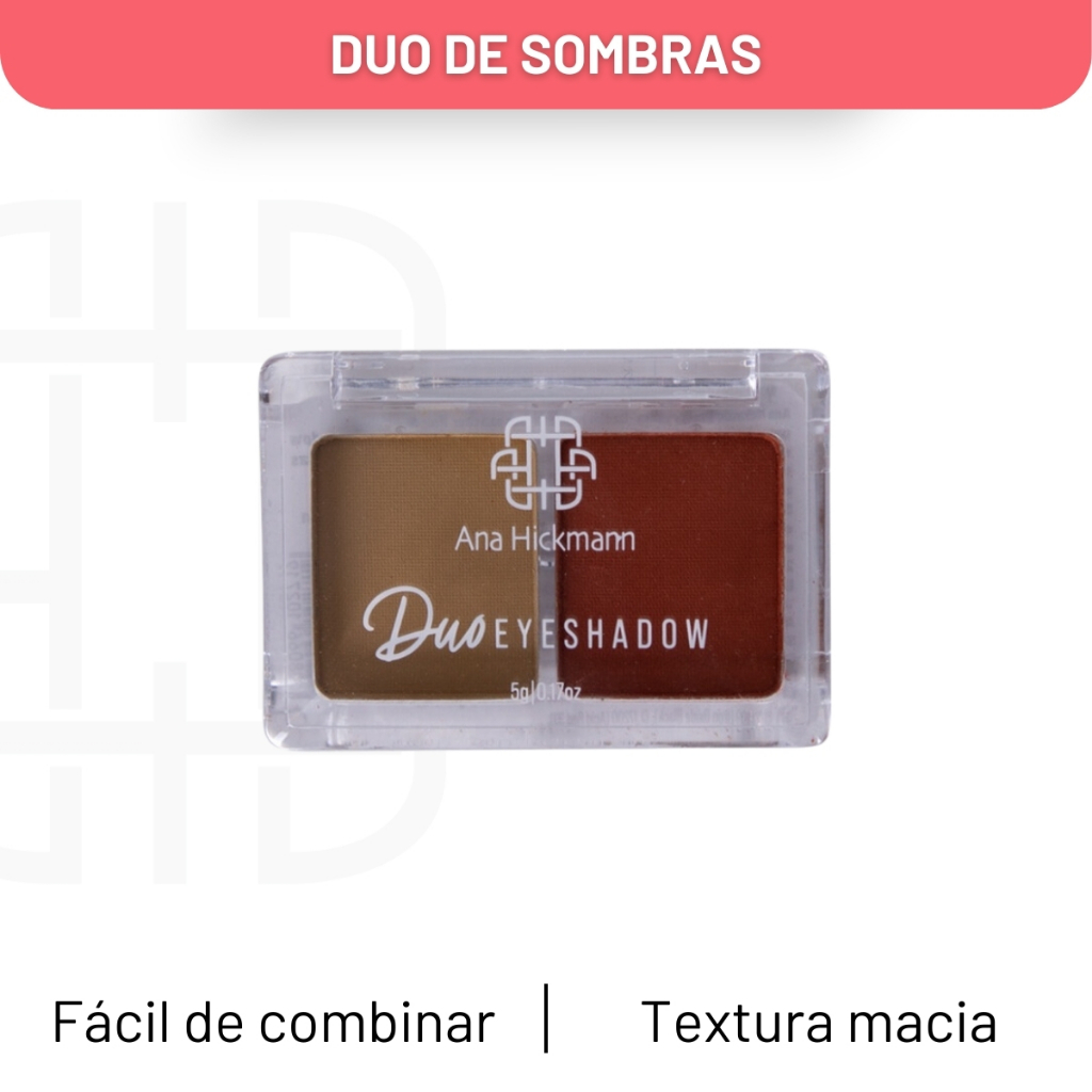 Sombra Compacta Dupla Duo Eyeshadow 1 Ana Hickmann - Beauty