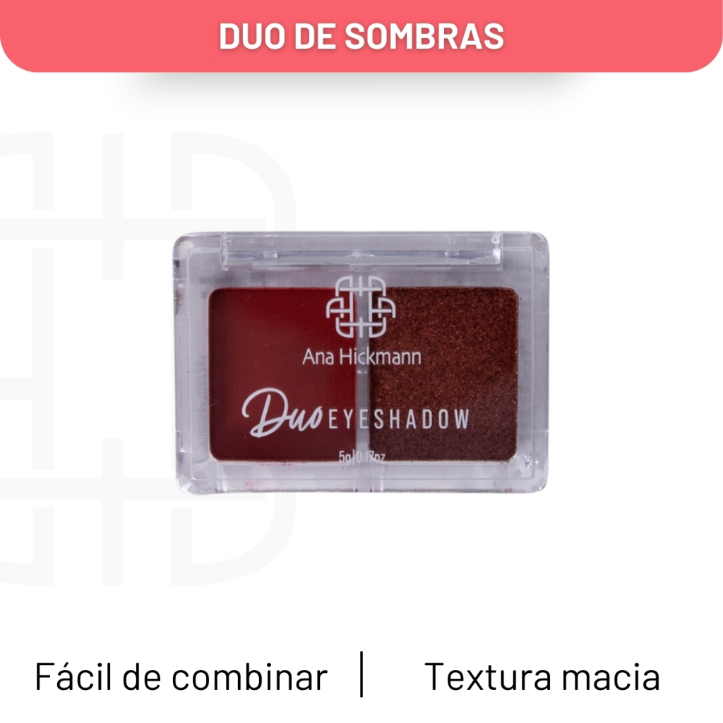 Sombra Compacta Dupla Duo Eyeshadow 2 Ana Hickmann - Beauty