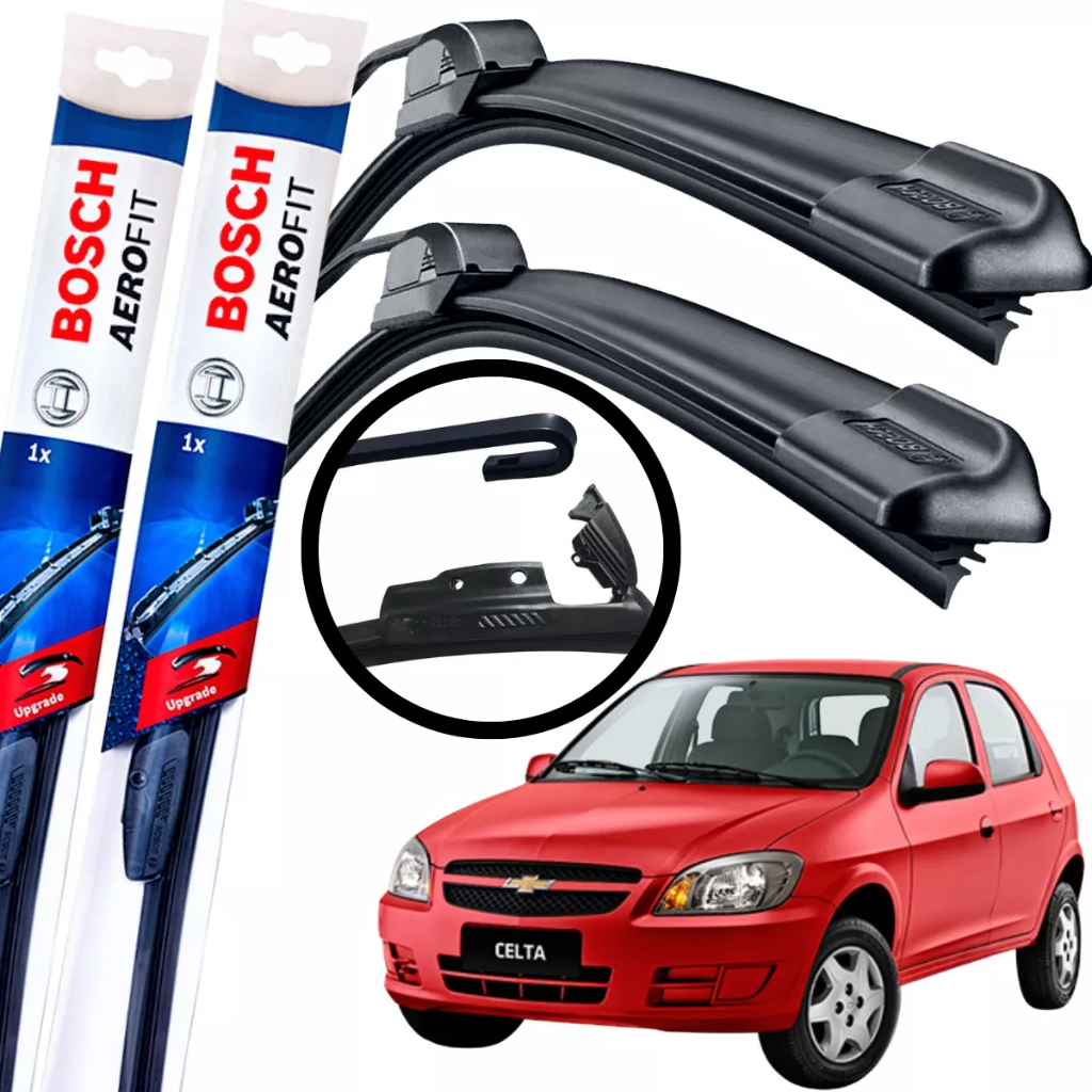 Palheta Limpa Parabrisa Original Bosch Gm Celta 2001 A 2018 - Spare Parts and Accessories for Vehicles