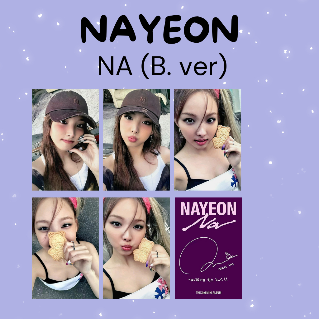 PHOTOCARDS NAYEON NA (B.VER) FANMADE em Oferta na Shopee