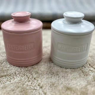 Manteigueira Francesa  Com Tampa Manteigueira  Colmeia Vidro Resistente 150ml