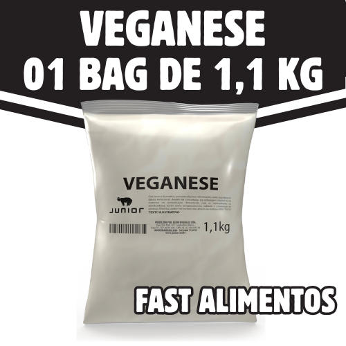 Veganese Junior Bag de 1,1 kg - Maionese Vegana Junior Bag 1,1 kg - Maionese Vegan Pounch Vegano