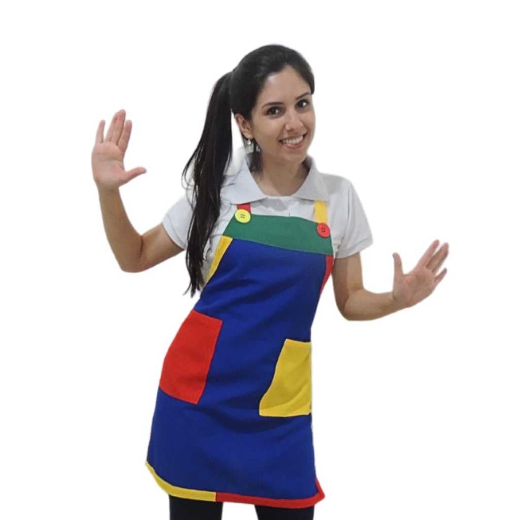 Avental para recreadores diversas cores em Oferta na Shopee