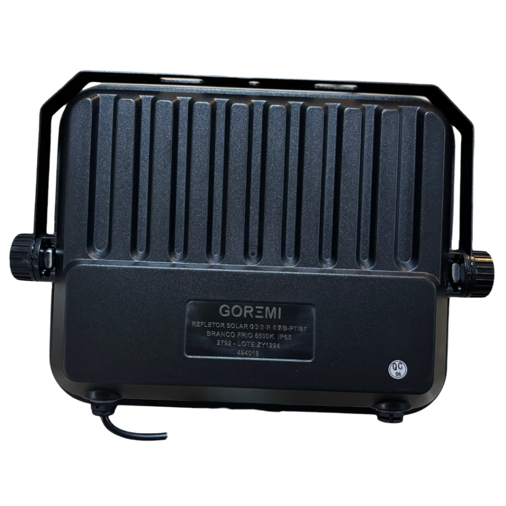Detalhes do Kit 4 Holofote Refletor Led 200w Solar Prova D'àgua C/placa Solar para Jardim ou Ambientes Externos