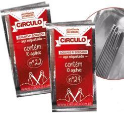 Agulha De Bordado Ponto Cruz Círculo - Pct 10 Un