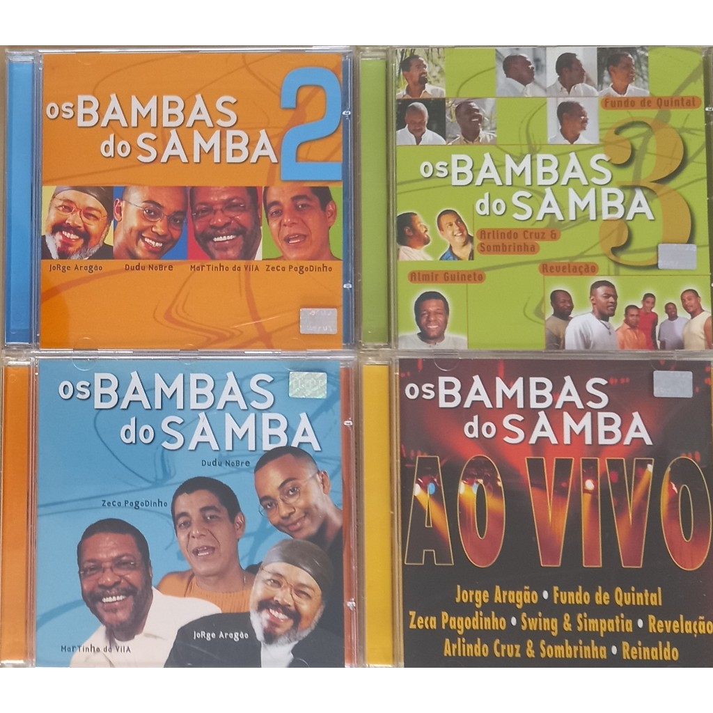 CD Os Bambas do samba - 2 - Jorge Aragão, Dudu Nobre, Martinho da Vila, Zeca Pagodinho