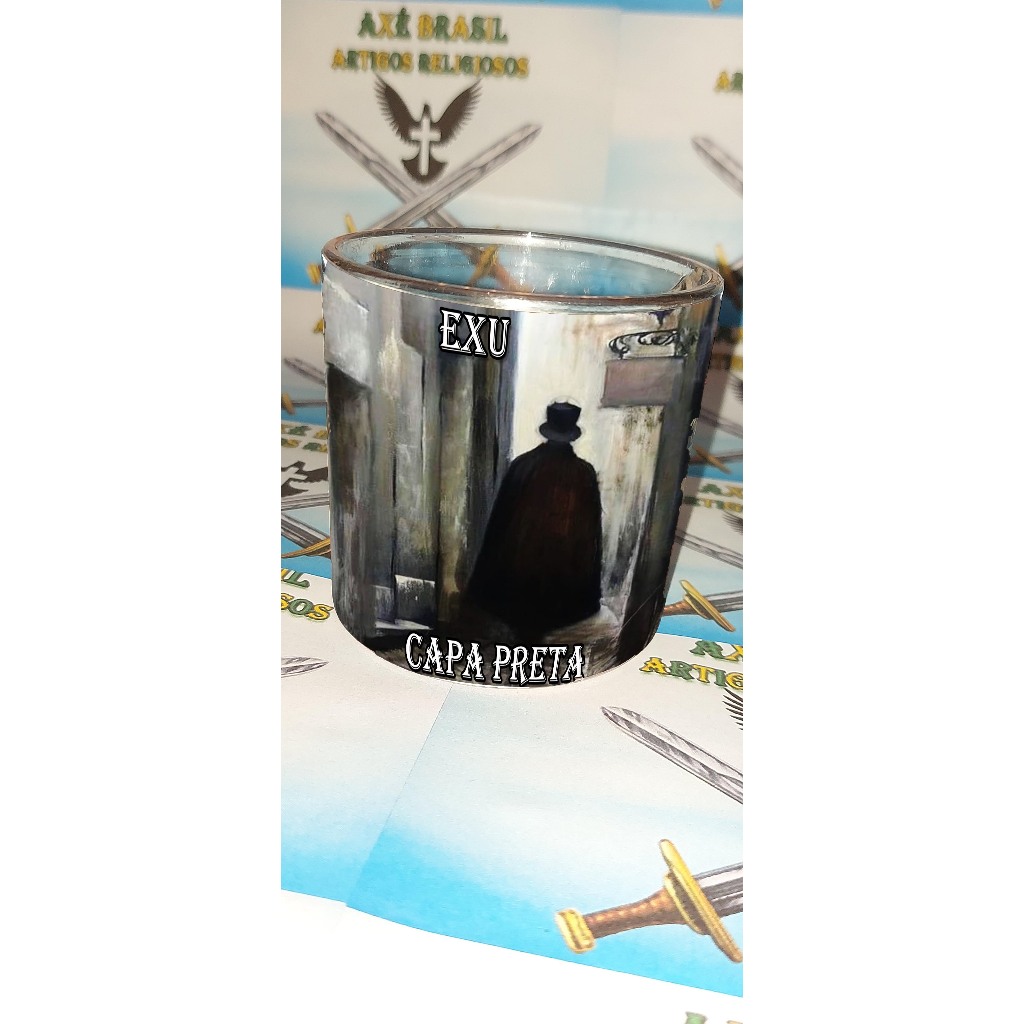 Copo de Whisky Exu Capa Preta.