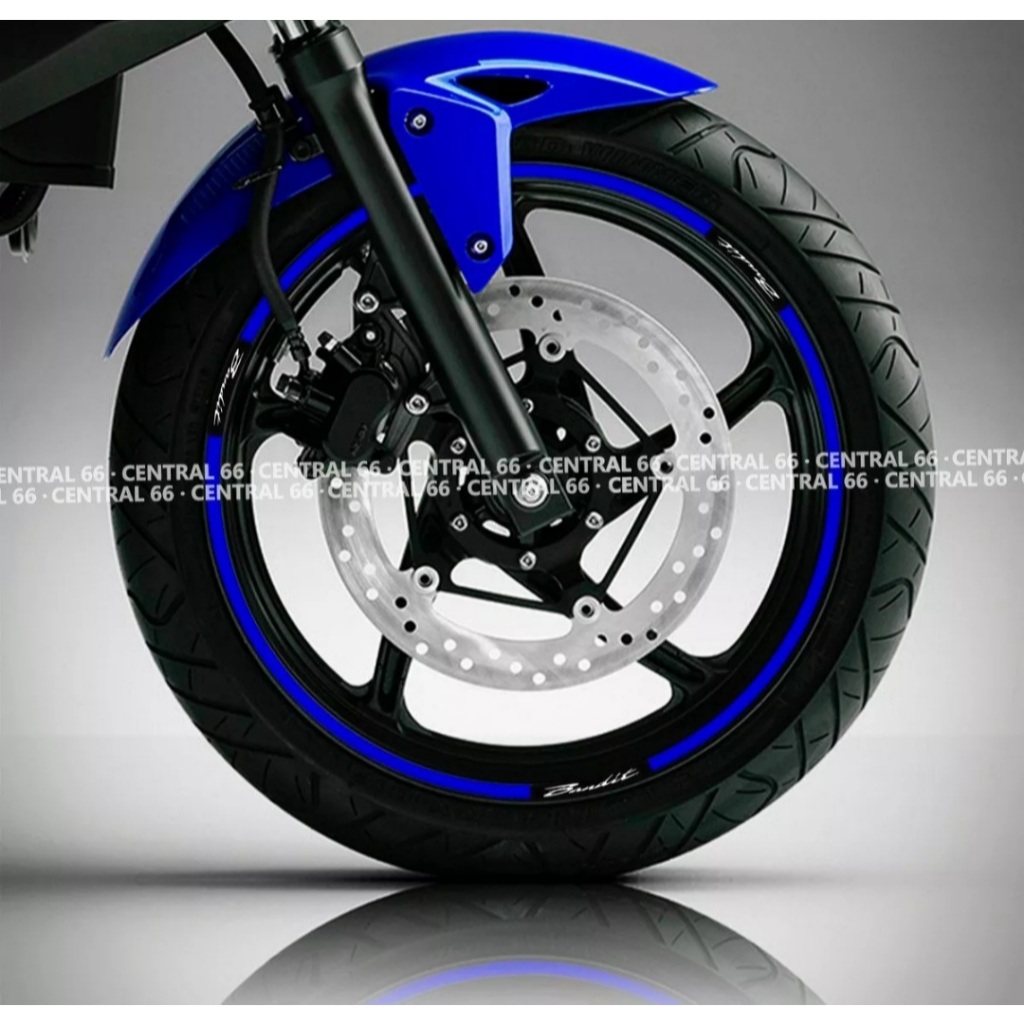 Friso Suzuki Bandit 650 Azul Refletivo Adesivo Filete Roda