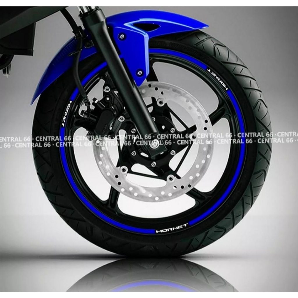 Friso Honda Hornet Azul Refletivo Adesivo Filete Roda