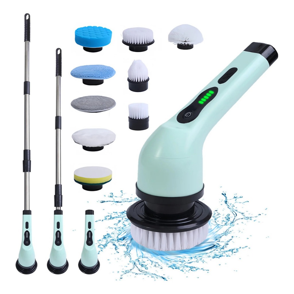 Escova De Limpeza Mop Elétrico Multiuso Rotatória Magica Limpa Cozinha Esfregão Mop 9 em 1 Bivolt