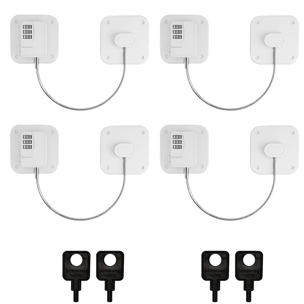 4 Trava De Segurança Senha Para Porta Gaveta Bebês Crianças