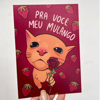 Cartão Gatinho Meu Mulango em Oferta na Shopee