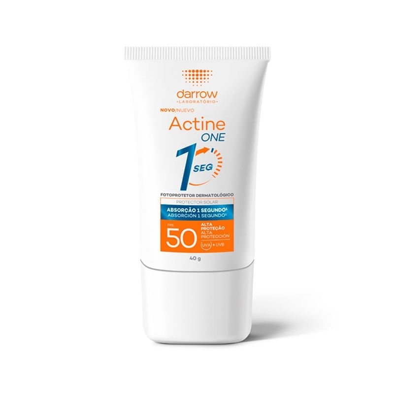 Protetor Solar Facial Darrow Actine One Sem Cor FPS50 40g