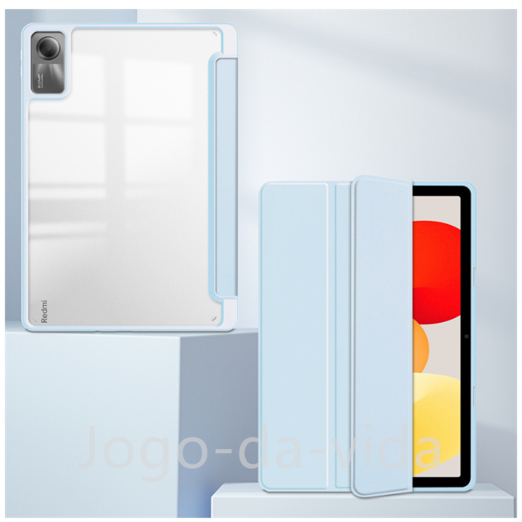 Capa Case Magnética Acrílico Para Xiaomi Redmi Pad SE 11" (2023) Com Suporte Caneta