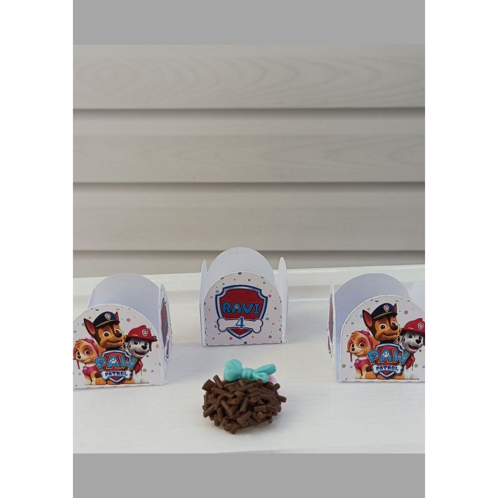 Forminha personalizada para docinho PATRULHA CANINA/lembrancinha de festa/festa infantil