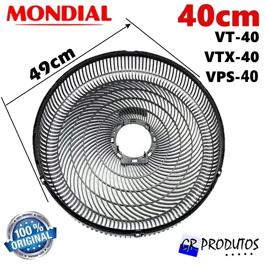 Grade Mondial Traseira Ventilador NVT-40 / Vt-40 | Vtx-40 | Vps-40 Original em Oferta na Shopee