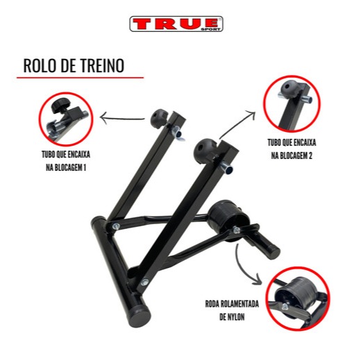 Suporte Rolo Bike True Treinamento Em Casa