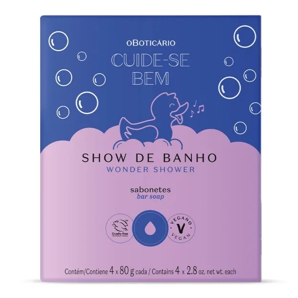 Sabonete em Barra Cuide-se Bem Show de Banho O Boticário 4x80g