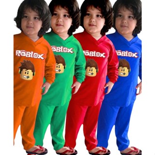 Pijama Infantil Menino Masculino Longo - Manga Longa e Calça  - ROBLOX em Oferta na Shopee