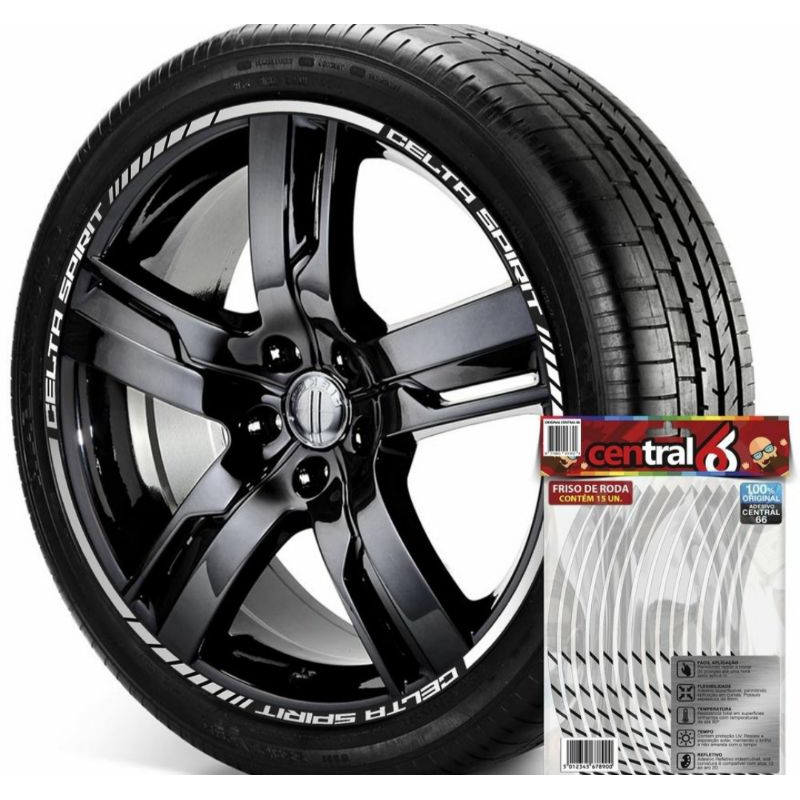 Friso Refletivo Roda Aro 13 ao 22 Chevrolet Celta Spirit Prata