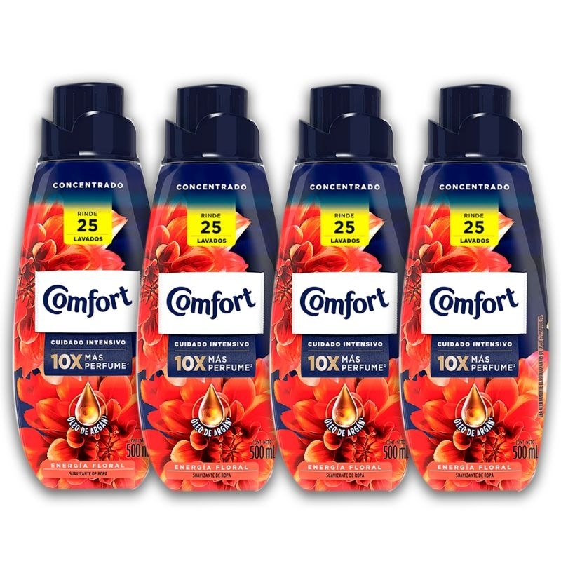 Amaciante Comfort Concentrado Hydra Sérum 500ml Kit com 4 Unidade