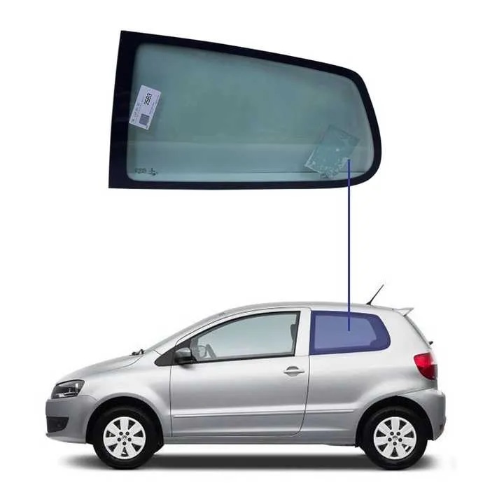 Vidro Janela  Lateral Fox 2 Portas Fixa Traseira Esquerda