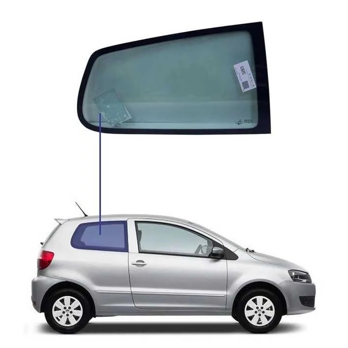 Vidro Janela  Lateral Fox 2 Portas Fixa Traseira Direita