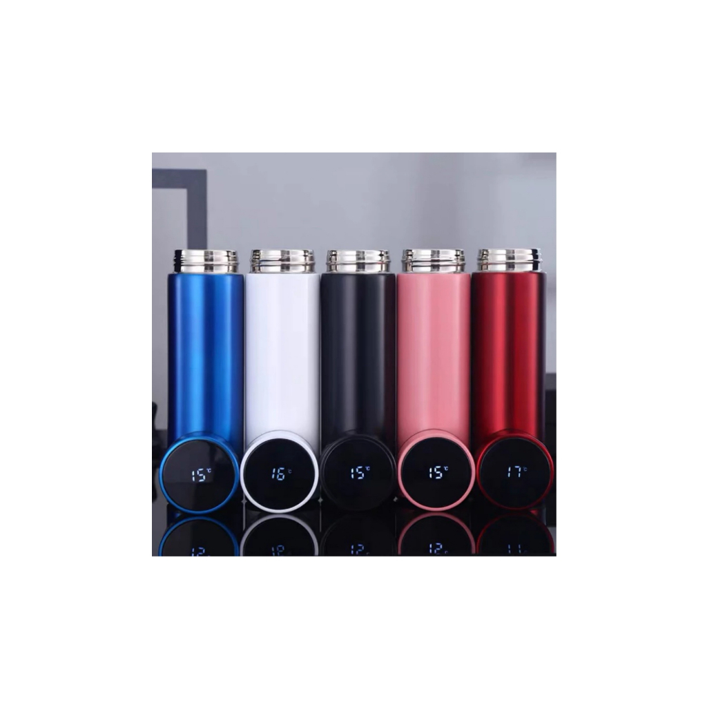 Nova garrafa térmica de aço inoxidável com termômetro digital led de 500ml-AX1919/MX5012