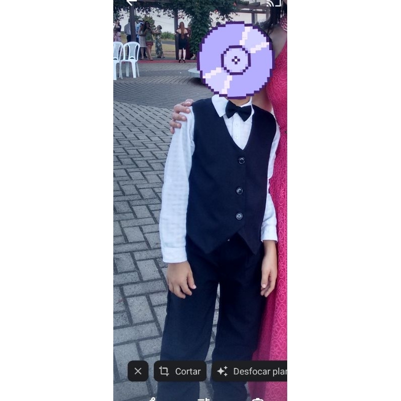 Colete Social Preto Tam 8