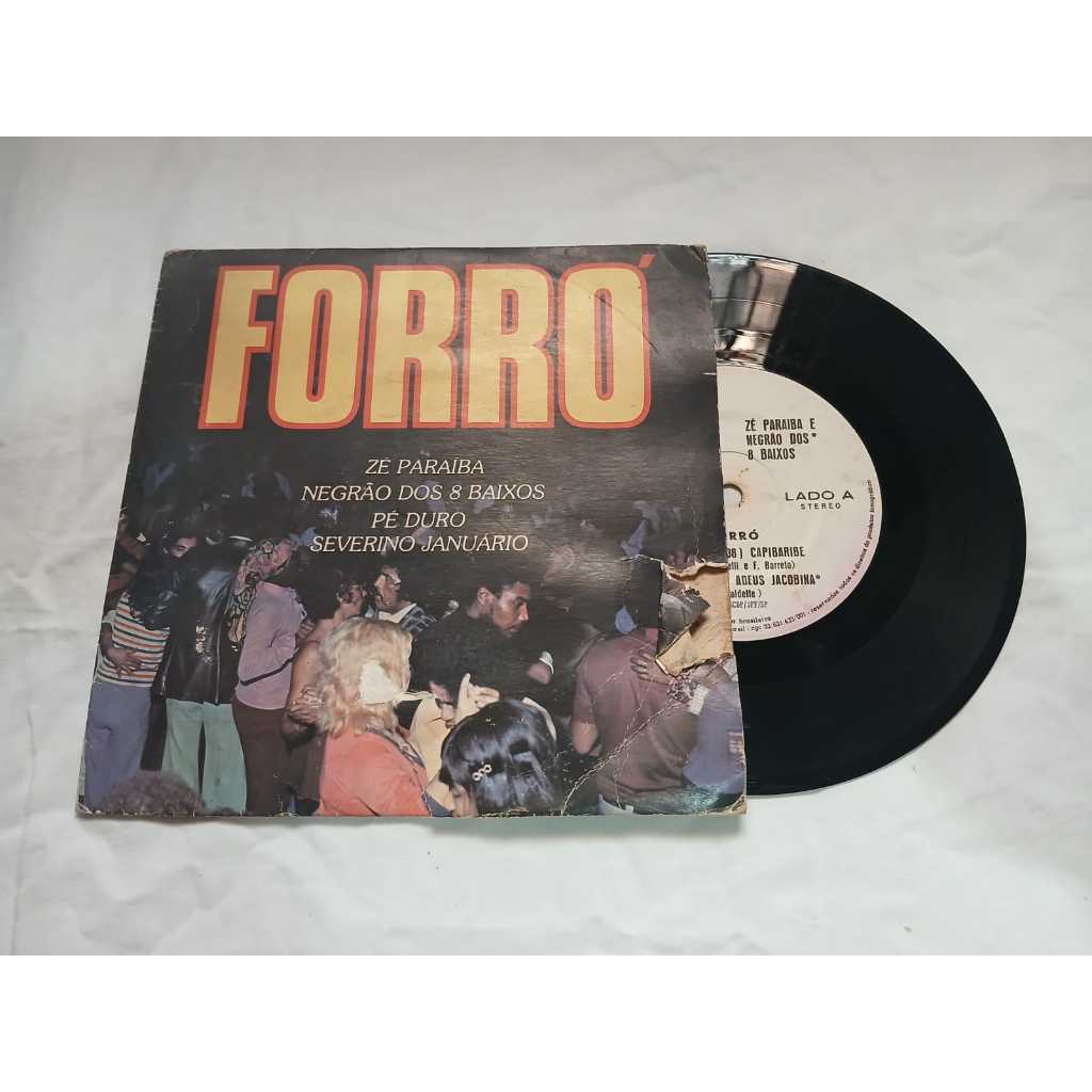 Lp Compacto - Forró - Zé Paraiba E Negrão Dos 8 Baixos