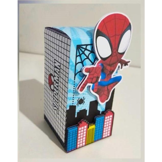 Kit Festa Infantil Homem Aranha | Lembrancinha Aniversário | Caixinhas Personalizadas | Papelaria Personalizada