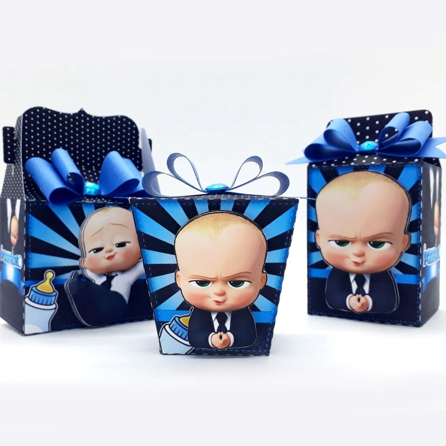 PEGUE E MONTE |Kit Festa Infantil O poderoso Chefinho | Lembrancinha Aniversário | Caixinhas Personalizadas