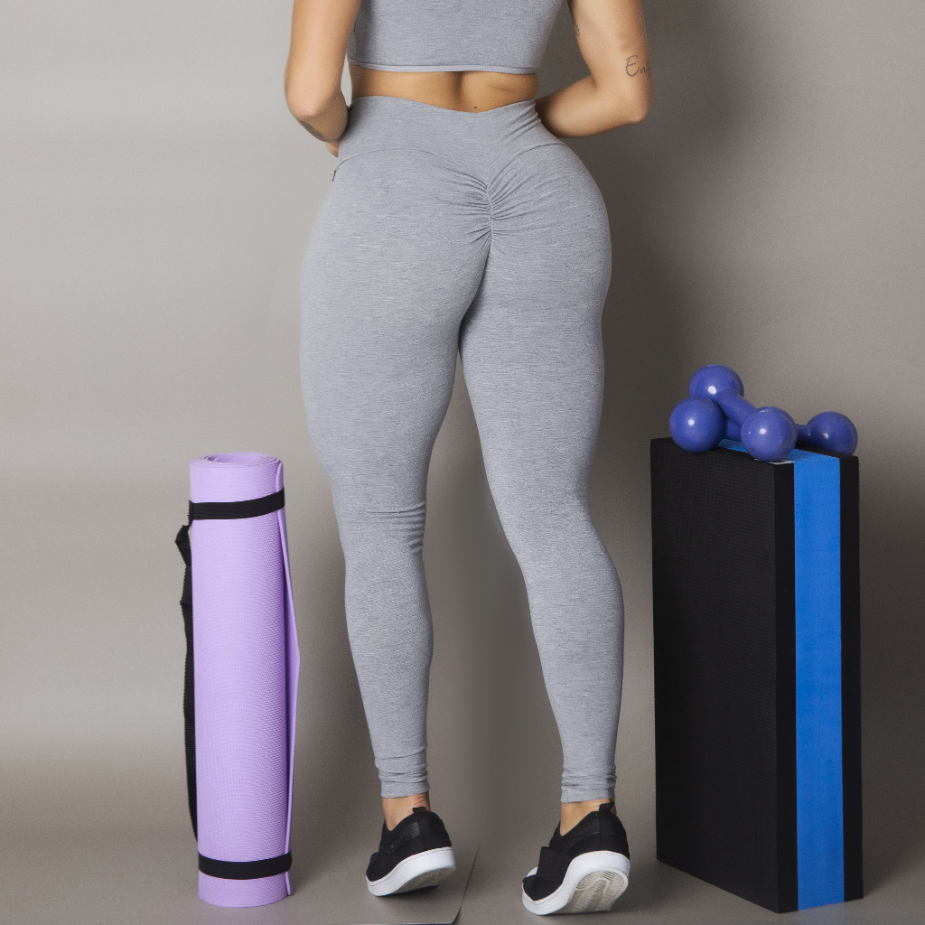 Legging Franzida em Oferta Shopee 2025