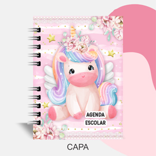 AGENDA UNICÓRNIO PERSONALIZADA COM NOME 2026 em Oferta na Shopee