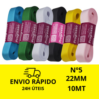 Fita de Cetim Progresso Nº5  22mm 10metros em Oferta na Shopee