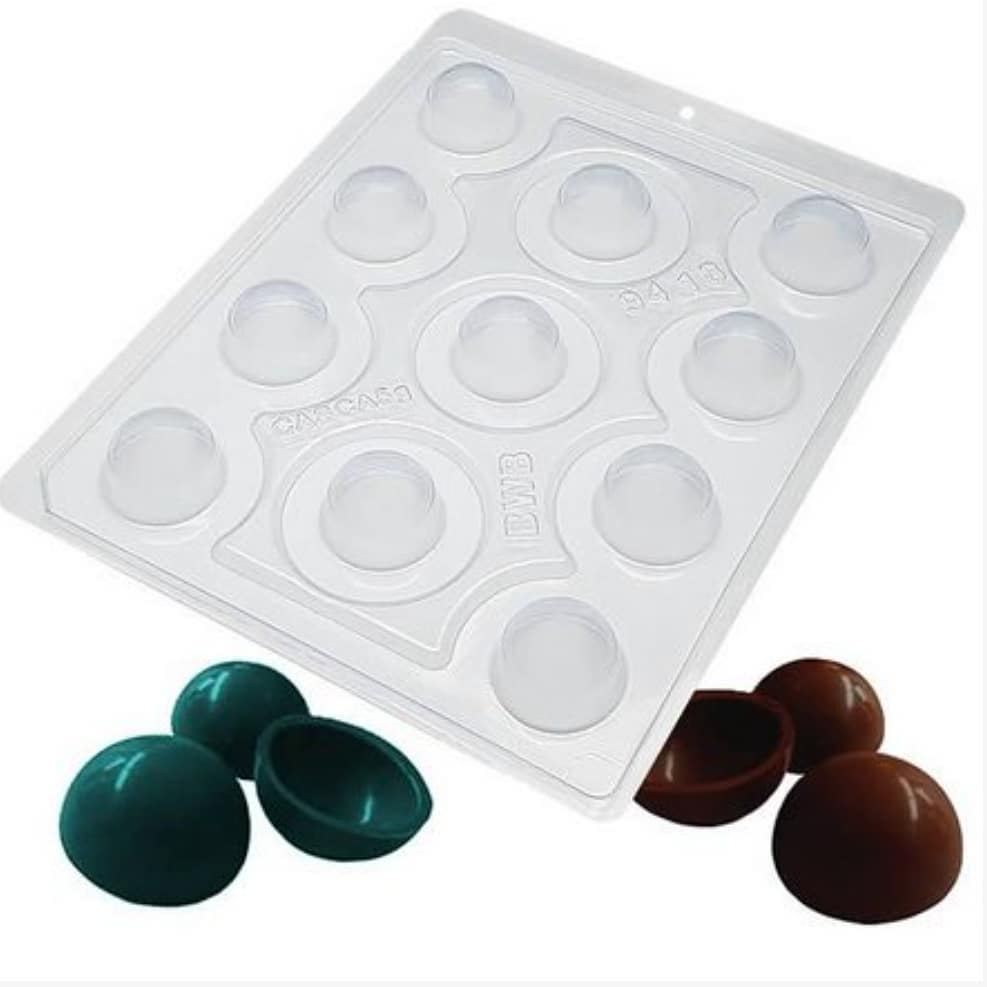 9418 - Forma de Acetato com Silicone 3 partes Esfera 30mm - BWB