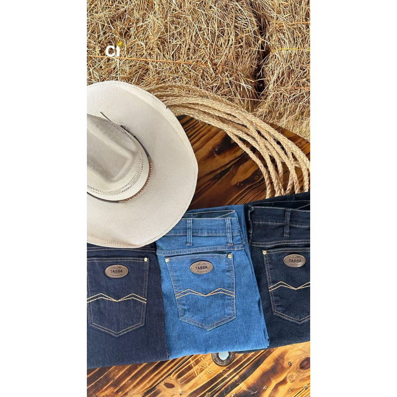 Calça Jeans Masculina Country Agropecuária Tassa em Oferta na Shopee
