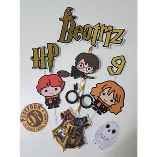Topo de Bolo Personalizado Harry Potter